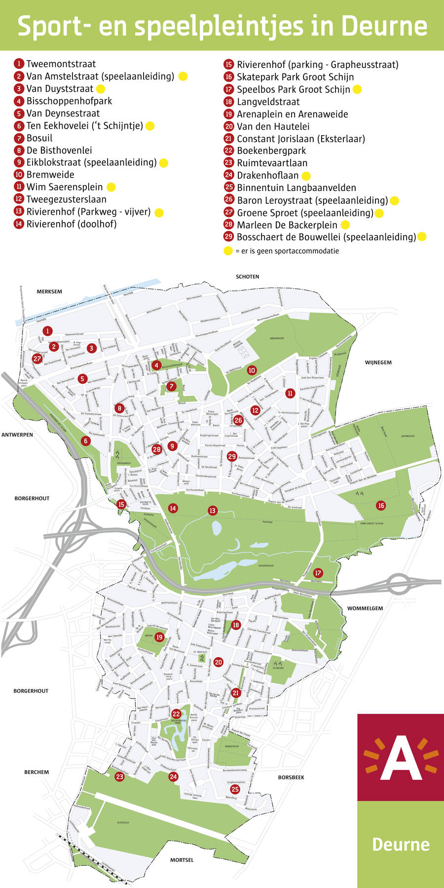 Plan sport- en speelpleintjes in Deurne